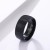 Import High Quality Wholesale Fashion Custom Jewelry Blanks Mens Titanium Steel Black Ring from China
