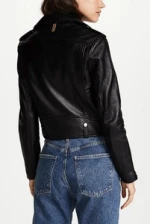 High Quality Wholesales PU Leather Jacket Women Black Biker Motorcycle Leather Jackets