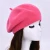 Import High Quality Women Double layer Beret Wool Winter Cheap Beret Hat Colorful Stylish Beret for Lady from China
