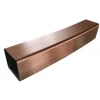 High Quantity  Coated Precision Aluminium Copper Mold Continuous Casting Copper Mould Tube For Rectangular Billet