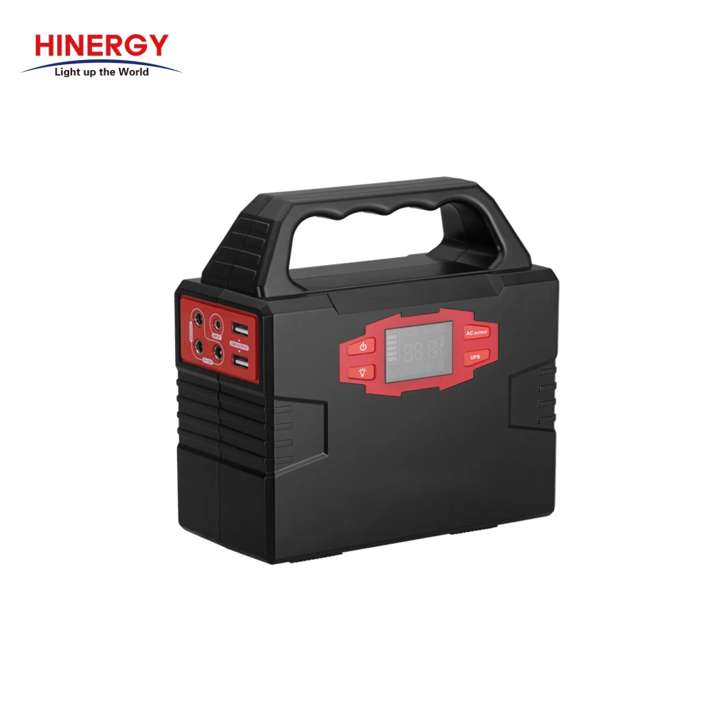 Hinergy Lithium Battery Power Bank Station 110v 220v AC Portable Solar Generator Price
