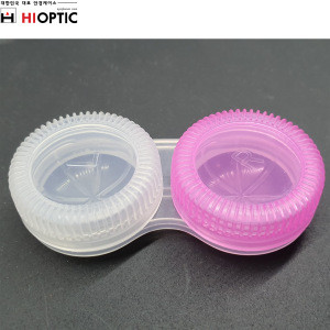 HIOPTIC Korea Contact Lens Case Box Plastic Container Storage Travel Kit Portable C5
