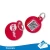 Import Hole Punched PVC printed key ring card Plastic Key Chain from China
