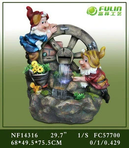 home decor gnome vase water fountain feng shui