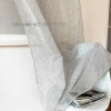 Home Decor Gray Striped Voile Upholstery Soft Fabric Curtain Fabrics Window Curtains