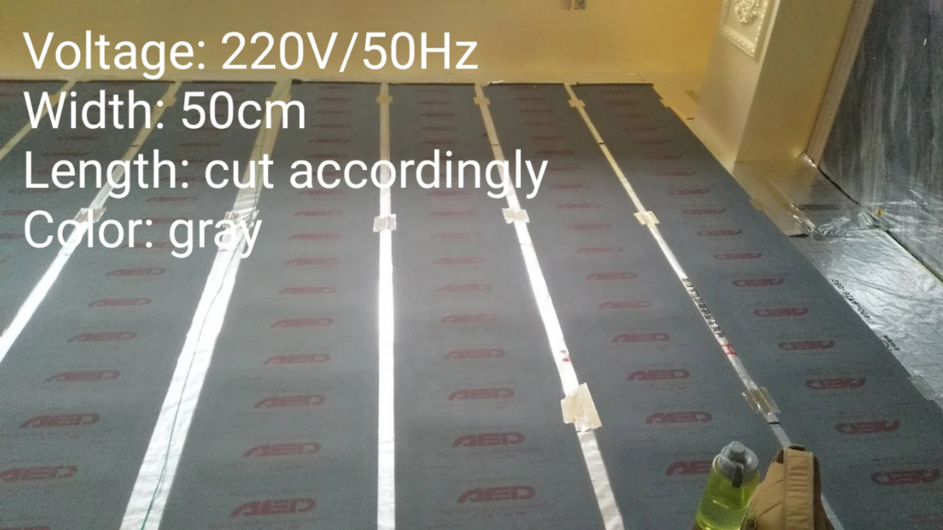 Home use 230V Underfloor Warming Heating Mat Reptile Heat Mat