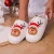 Import Home winter warm Plush anti slip Christmas fuzzy cozzy Various styles for Christmas slide slippers for man and women from China