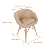 HOMEMORE Wholesale modern design living room  white/brown  color  house furniture comfortable chair
