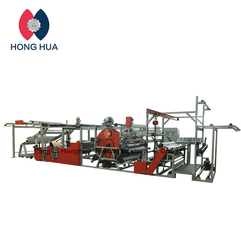 HongHua 1800mm Width Hotmelt Glue Apparel Automatic Fabric PTU Glue Transfer Apparel Laminating Machine for Waterproof Cloth