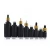 Import Hot 5ml 10ml 15ml 20ml 30ml 50ml 60ml 100ml bamboo cap essential oil bottle matte black red frosted glass bamboo dropper bottle from China