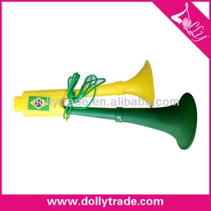 Hot Brazil World Cup Double Plastic Cheering Fan Horn