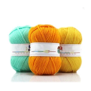 Hot Popular Colors Fingering Knitting Yarn Smooth Woolen Cotton Bamboo Yarn