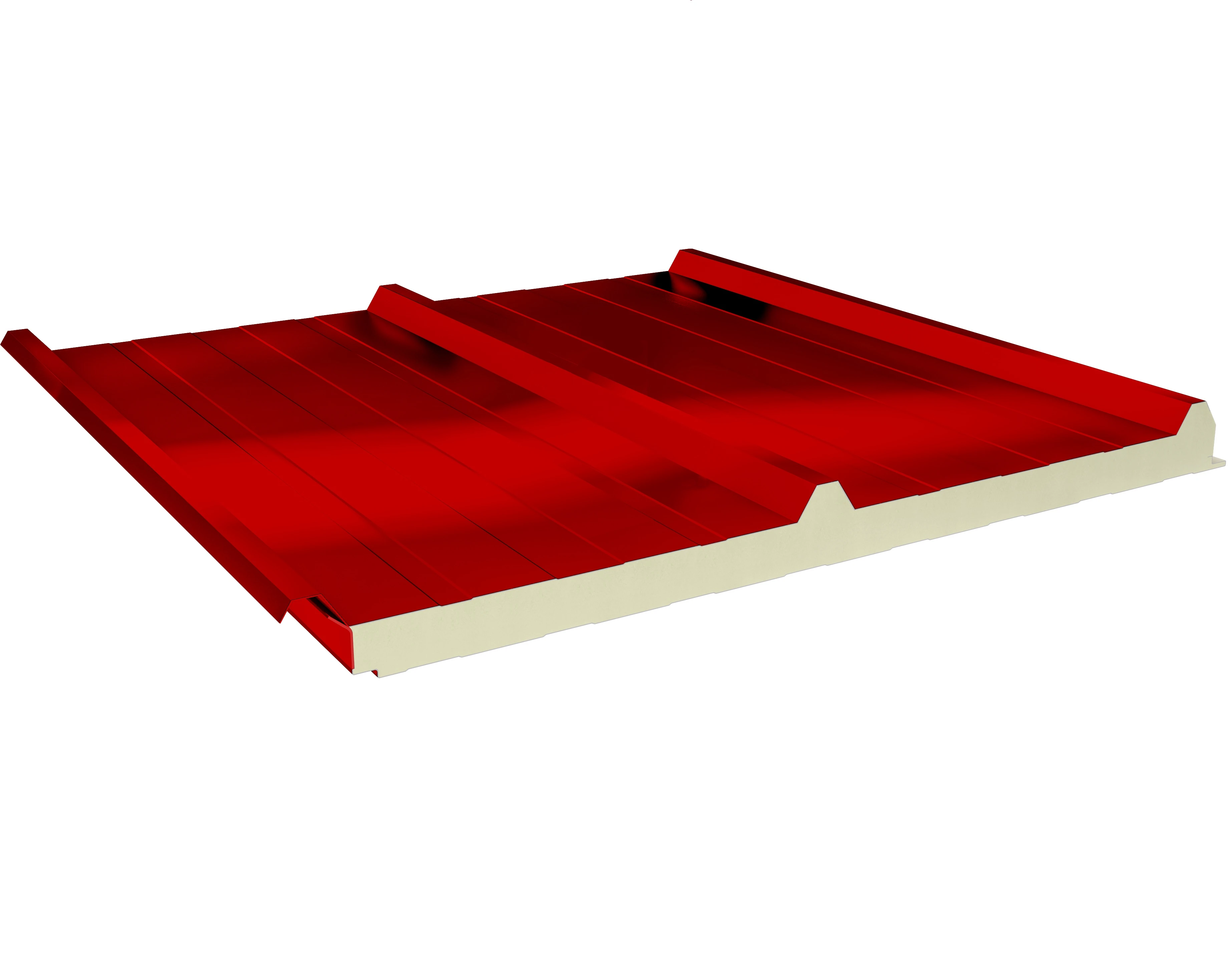 HOT SALE! 4 CM INSULATED SANDWICH ROOF PANELS PUR -RAL 9002/RAL 3009