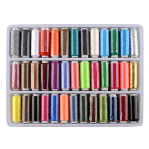 Hot Sale Cheap Box Packing 39 Pcs 40/2 Mix Color 200Y/spool Polyester DIY Accessories Household Sewing Threads