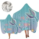 Hot Sale Custom Beach Towel Double Side Plush Multi Color Microfiber Kids Beach Towel Poncho