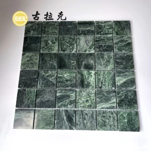 Hot sale factory price natural green marble stone mosaic tile for swimming pool decorate