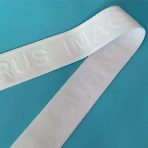hot sale jacquard elastic webbing custom logo for waist band underwear