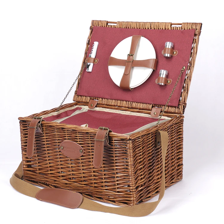 Hot Sale Mini Wicker Set Custom Wholesale Picnic Basket