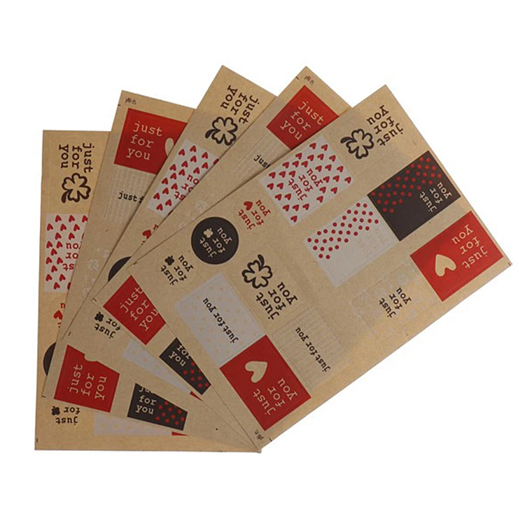 Hot Sale Self Adhesive Fabric Sticker Kraft Paper Label