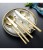 Import hot sale Stainless steel knife set metal spoon black cutlery gold cutlery set dinnerware set from China
