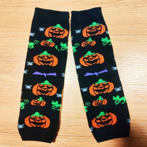 Hot Sale Striped Polka Dots Printed Plain Halloween Baby Leg Warmers For Girls Boys