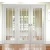 Import Hot sale white wooden internal room door with  glass & wooden frame folding door from China
