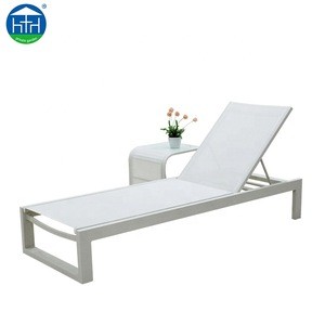 Hot sales large aluminum tube pool sun loungers sunbed chaise lounge