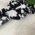 Import Hot Sell  Large Flowers  Black and White Color 100%Polyester Printed Fabric For Dress from China