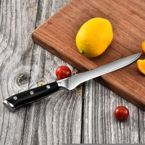 Hot Selling 6 Inch Kitchen Knives Slicing Meat Vegetable Chefs Knife Damascus Forged Chef Knife With G10 Handle