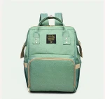 Hot-selling cheap top rated cute blue polyester baby boy big diaper bag tote backpack diaper bags for moms