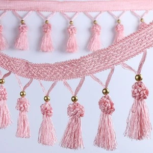 Hot selling Copper ball tassel hanging ball curtain lace / strap curtain lanyard / curtain accessories window lace