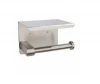 Hot Selling SUS 304 Stainless Steel Toilet Paper Holder With Phone Self Sand Polished Tissue Roll Holder For Bathroom
