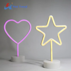 Hot Trend Yehe  Wholesale Battery Powered High Quality Heart Shaped Led neon Lights LED Neon Flex Sign