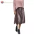 Import Hot wholesale full-coloured corduroy mid-long half-length skirt with high waist and pleated skirt in autumn and winter from China