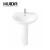 Import HUIDA self-cleaning glaze  chinese  round shape bathroom ceramic pedestal wash basin sink from China