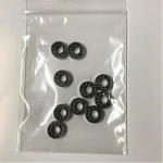 Hybrid ceramic ball bearing R188 with size 6.35x12.7x4.762 mm stainless steel race and white ZrO2 ceramic balls