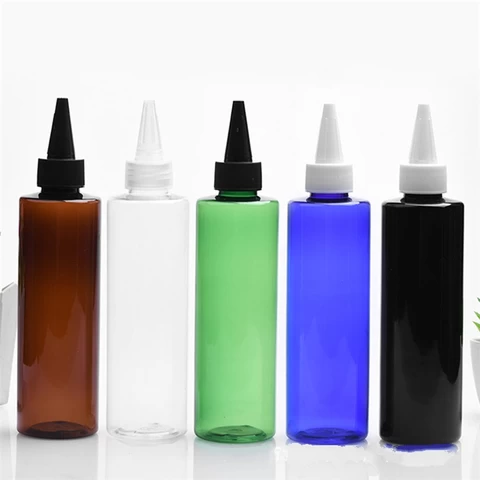 IBELONG Amber Clear Green White Blue Black Empty Custom 200ml PET Plastic Shampoo And Hair Oil Applicator Bottles Packiagng