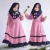 Import IHJ708 Girl  Muslim ethnic long-sleeved dress +  turban two-piece Islamic clothing from China