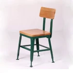 industrial metal cafe bistro dining chair