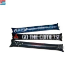 Inflatable soccer ball stick hand clap noise maker