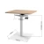 Import Intelligent Motorized Electric Stand Up Lift Table Frame Up And Down Single Column Adjustable Desk India from China
