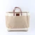 Import Interior Pocket Waterproof Lining Reusable Jute French Market Tote Burlap Grocery Bags eco jute bags with leather handles from China