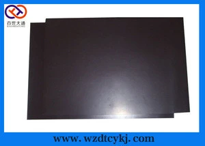 Isotropic rubberized magnetic sheet/refrigerator magnet material