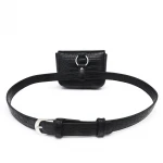 JANHE Bauchtasche Fashion Light OEM Customized Logo Pillow Bag Women Fanny Pack Black Waist Bag