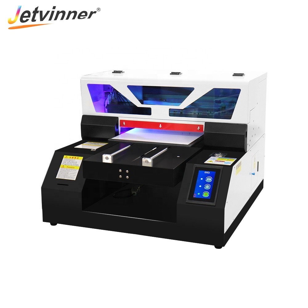 JETVINNER New Arrival Automatic inject A4 UV Printer 6 colors For Epson L800 printhead for  phone case mental pen ball printing