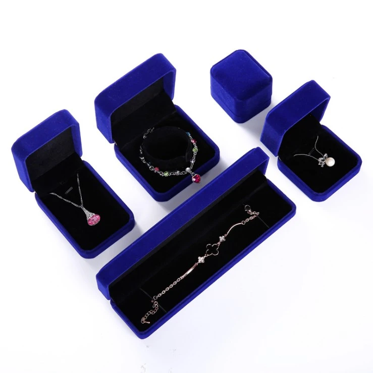 Jewelry Packaging Boxes Gift Ring Bracelet Necklace Earring Jewelry Sets Velvet High-end Packaging Gift Box