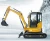 Import Jiangsu 4 Ton Mini Excavator 0.11 CBM Bucket Capacity Excavator Mini With Rubber Track from China