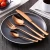 Import Jieyang shengde factory price online shopping rose gold fork and copper spoon gift stainless steel cutlery china flatware set from China
