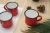 Import Joware Custom Logo Print Handgrip Red Stainless Steel Enamel Coffee 13.4 Oz Mug for Coffee Drinking from China