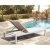 Import JY4090 Hot selling garden patio pool chaise lounge set  aluminum outdoor sun lounge chairs furniture for restaurant from China